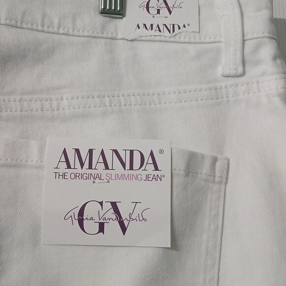 Glory Vanderbilt Amanda classic rise white original slimming jeans Sz 18L NWT - Picture 8 of 12